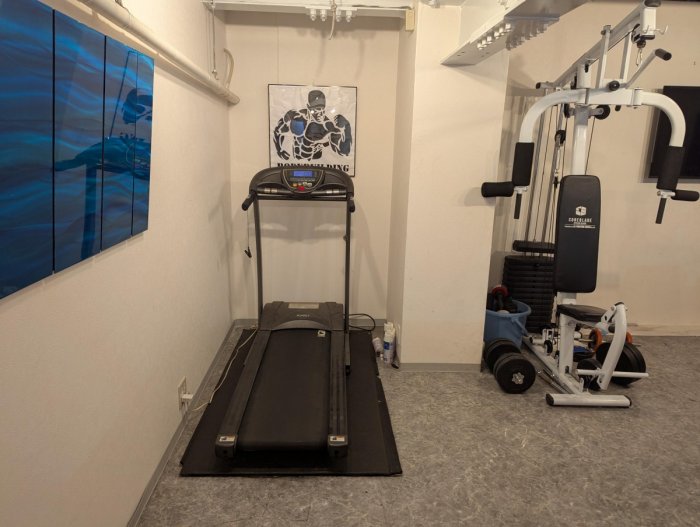 ジムも自由にお使い頂けます。